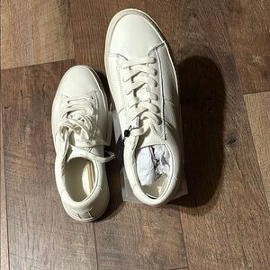 Massimo Dutti  Men’s Cream Athletic Shoes